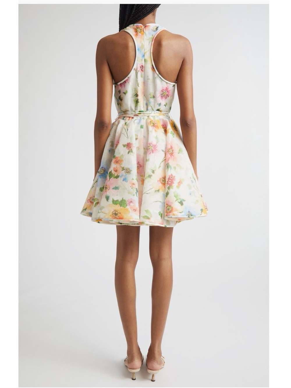 Zimmermann Alchemy Racerback Linen & Silk Skater Minidress, Size 2 = US 6/8 - Picture 14 of 14